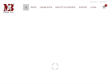 Tablet Screenshot of mbfood.dk